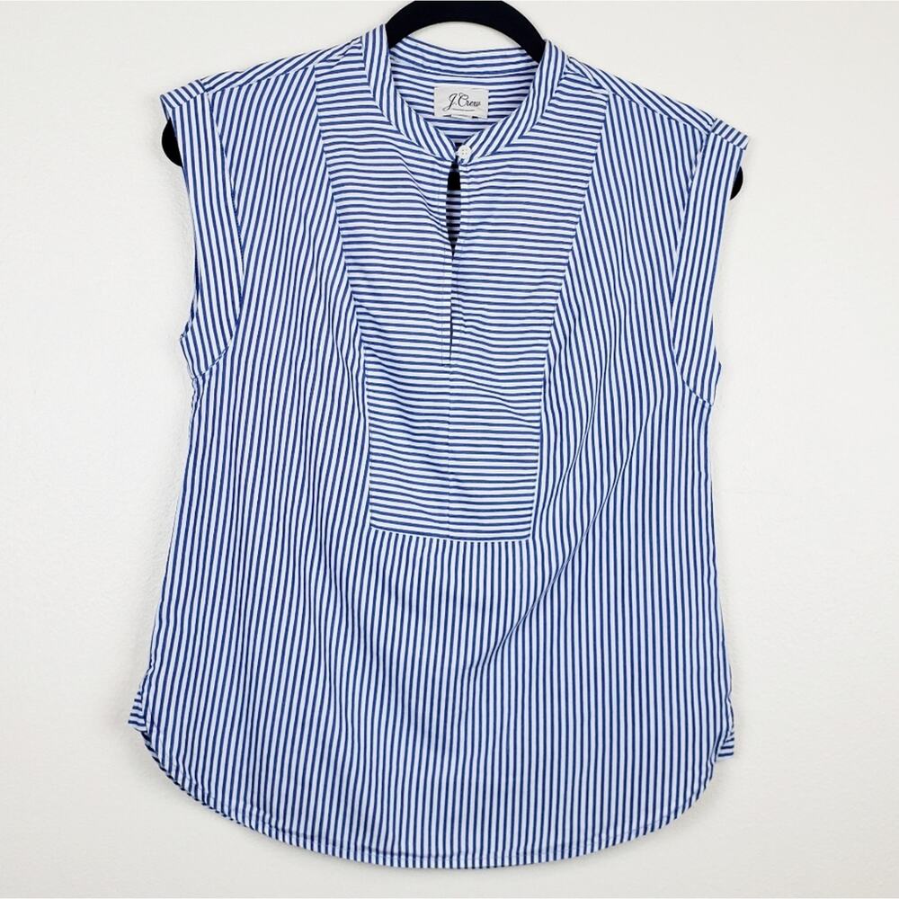 JCrew | Blue/White Tahalie Stripe Top, size XXS